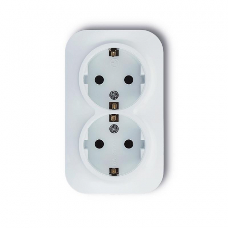 Розетка 2-м ОП Frea 16А IP20 250В с заземл. АБС-пластик бел. TOKOV ELECTRIC TKE-FR-R2Z-C01 Розетка 2-м ОП Frea 16А IP20 250В с заземл. АБС-пластик бел. TOKOV ELECTRIC TKE-FR-R2Z-C01