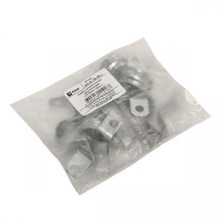 Скоба крепежная двухлапковая d19-20мм метал. (уп.10шт) PROxima EKF sm-2-19-20-r