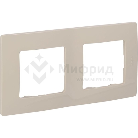Рамка 2-м СП Etika IP20 сл. кость IEK 672512