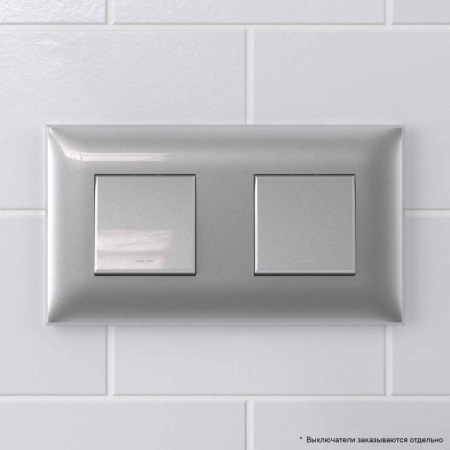 Рамка 2-м 4мод. Avanti "Закаленная сталь" DKC 4404904 Рамка 2-м 4мод. Avanti "Закаленная сталь" DKC 4404904