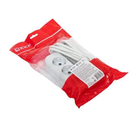 Удлинитель 3х5м с заземл. 16А IP20 Эксперт 3.0кВт ПВС 3х1 PROxima EKF UBA16-310-3-05 Удлинитель 3х5м с заземл. 16А IP20 Эксперт 3.0кВт ПВС 3х1 PROxima EKF UBA16-310-3-05