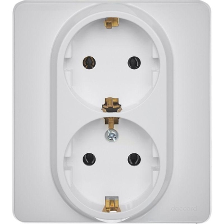 Розетка Inspiria 16А 250В 2х2P+E немецк. стандарт бел. IEK 673750 Розетка Inspiria 16А 250В 2х2P+E немецк. стандарт бел. IEK 673750
