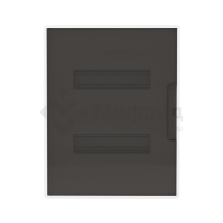 Щиток встраиваемый Фрейм (FRAME) 24мод с тонированной дверцей с 4 шинами PEN (2шт на 8 отверст. и 2шт на 6 отверст.) бел. DKC F24B1WD