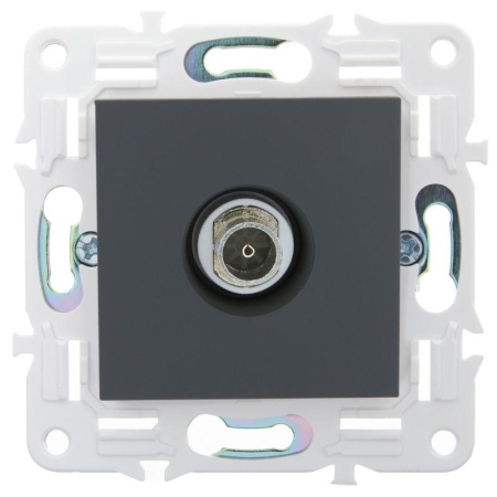 Розетка TV оконечная SKANDY SK-A12G графит IEK SK-A10-O-K53 Розетка TV оконечная SKANDY SK-A12G графит IEK SK-A10-O-K53