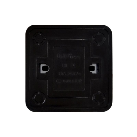 Выключатель 1-кл. ОП Олимп 10А IP20 черн. Universal 2209