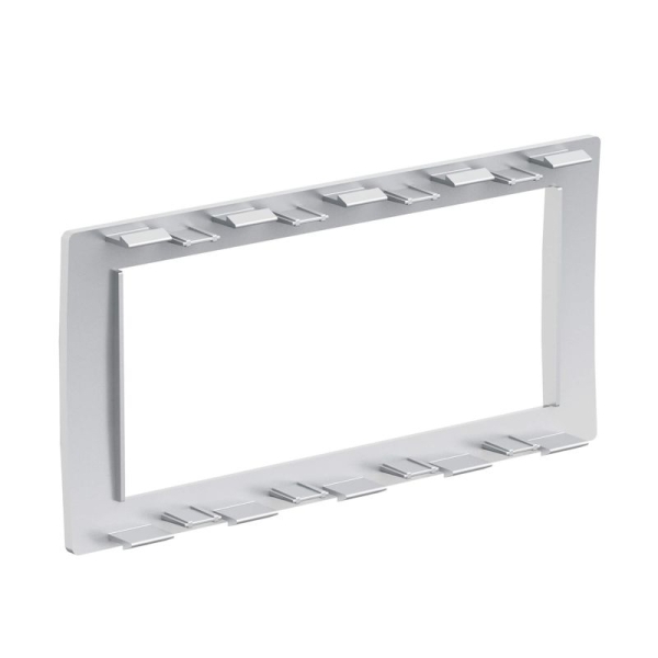 Рамка 4мод. универс. под Brava/VIVA/45х45 сер. металлик DKC F00013G