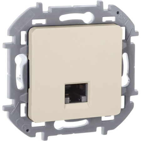 Розетка компьютерная Inspiria RJ45 кат.5E UTP сл. кость IEK 673826 Розетка компьютерная Inspiria RJ45 кат.5E UTP сл. кость IEK 673826