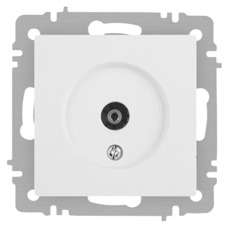 Розетка телевизионная одиночная TV СП Accent 6-301-01М IP20 бел. матов. Intro Б0063603 Розетка телевизионная одиночная TV СП Accent 6-301-01М IP20 бел. матов. Intro Б0063603