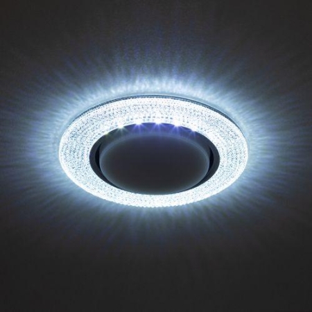 Светильник точечный DK LD53 WH GX53 встраив. со светодиод. подсветкой бел. ЭРА Б0057475