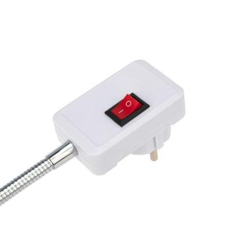 Переходник-светильник для крепления в штепсельной сетевой розетке переходник цокольный гибкий 220В-Е27 150мм с выключателем Rexant 80-1194 Переходник-светильник для крепления в штепсельной сетевой розетке переходник цокольный гибкий 220В-Е27 150мм с выключателем Rexant 80-1194