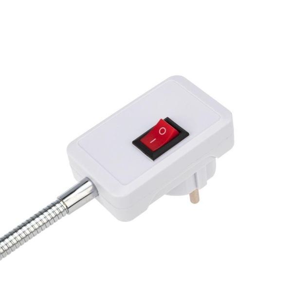 Переходник-светильник для крепления в штепсельной сетевой розетке переходник цокольный гибкий 220В-Е27 150мм с выключателем Rexant 80-1194 Переходник-светильник для крепления в штепсельной сетевой розетке переходник цокольный гибкий 220В-Е27 150мм с выключателем Rexant 80-1194