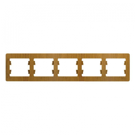 Рамка 5-м Glossa горизонт. дер. дуб SE GSL000505 Рамка 5-м Glossa горизонт. дер. дуб SE GSL000505