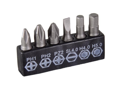 Отвертка со сменными битами 6шт Вихрь 73/6/2/16