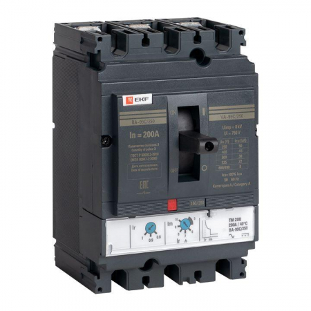 Выключатель автоматический 3п 250/200А 45кА ВА-99C Compact NS PROxima EKF mccb99C-250-200 Выключатель автоматический 3п 250/200А 45кА ВА-99C Compact NS PROxima EKF mccb99C-250-200