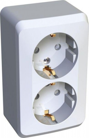Розетка 2-м ОП Этюд 16А IP20 250В с заземл. защ. шторки бел. SE PA16-008B Розетка 2-м ОП Этюд 16А IP20 250В с заземл. защ. шторки бел. SE PA16-008B
