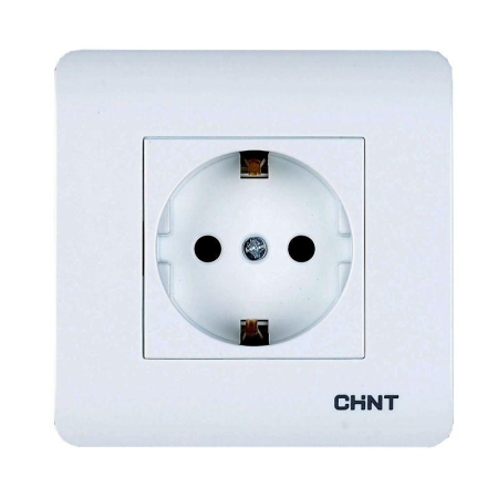 Розетка с заземляющим контактом 16А 250В CHINT 715389 Розетка с заземляющим контактом 16А 250В CHINT 715389