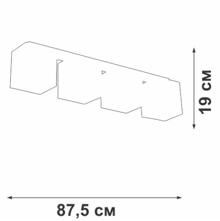 Люстра 4xE27 макс. 40Вт Vitaluce V2879-1/4PL Люстра 4xE27 макс. 40Вт Vitaluce V2879-1/4PL