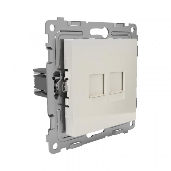 Розетка компьютерная 2-м СП Pixel RJ45 кат.5E механизм беж. TOKOV ELECTRIC TKE-PX-RC2-C02 Розетка компьютерная 2-м СП Pixel RJ45 кат.5E механизм беж. TOKOV ELECTRIC TKE-PX-RC2-C02
