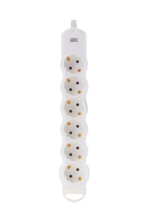 Колодка удлинителя 6-мест. с заземл. РПр06 IEK WYP10-D-KP-16-06-ZS-K01