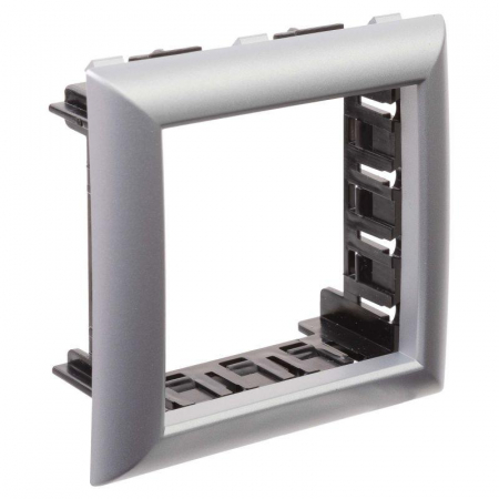Рамка-суппорт 2мод. Avanti для In-liner Front серебристый металлик DKC 4404912 Рамка-суппорт 2мод. Avanti для In-liner Front серебристый металлик DKC 4404912