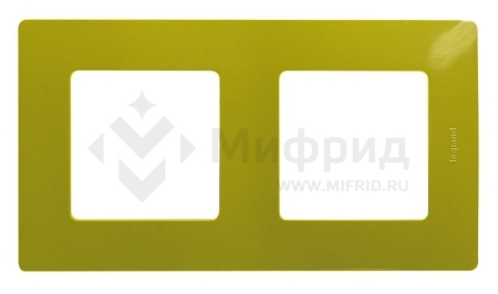 Рамка 2-м СП Etika IP20 зел. папоротник IEK 672542