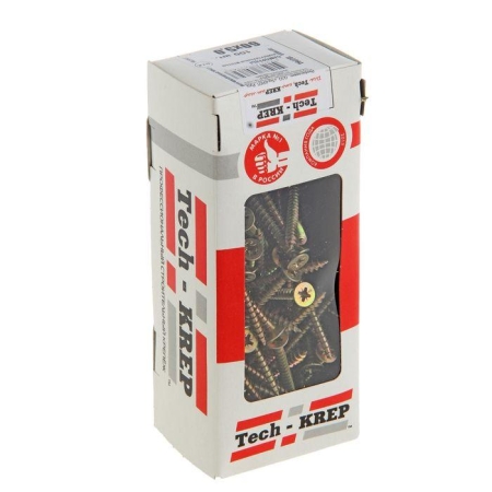 Саморез универсальный 60х5.0мм желт. (уп.100шт) Tech-Krep/Zitar 102264