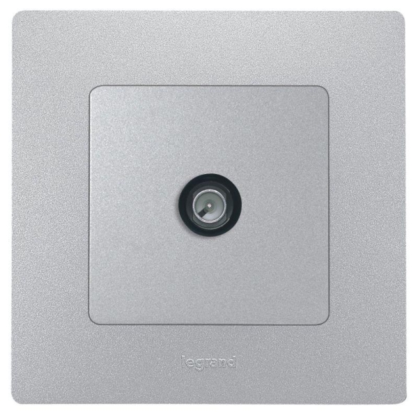 Розетка телевизионная оконечная TV СП Etika 5дБ 5-862МГц механизм алюм. IEK 672465