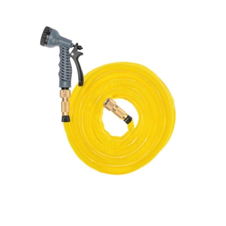 Набор поливочный растягивающийся шланг 20м пистолет 7 режимов соединитель латунь ЧЕТЫРЕ СЕЗОНА 62-0319-F