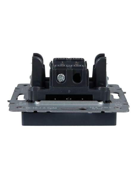 Выключатель проходной 1-кл. СП BRITE ВС10-1-6-БрМ 10А механизм маренго IEK BR-V12-0-10-K35