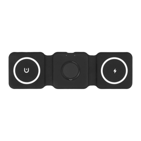 Устройство зарядное беспроводное 15Вт с MagSafe 3в1 Qi черн. Rexant 18-7088