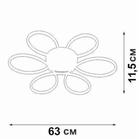 Светильник светодиодный LED 85Вт 3900-4200К 3310лм Vitaluce V4618-1/6PL Светильник светодиодный LED 85Вт 3900-4200К 3310лм Vitaluce V4618-1/6PL