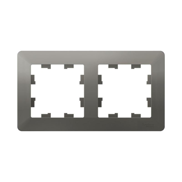 Рамка 2-м AtlasDesign Air сталь/дым. черн. SE ATN220902 Рамка 2-м AtlasDesign Air сталь/дым. черн. SE ATN220902