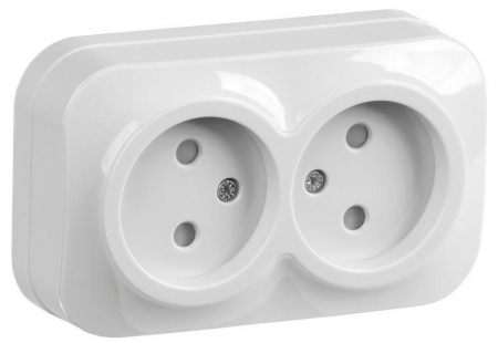 Розетка 2-м ОП GLORY РСш22-2-ХБ 10А без заземл. защ. шторки бел. IEK ERH23-K01-10 Розетка 2-м ОП GLORY РСш22-2-ХБ 10А без заземл. защ. шторки бел. IEK ERH23-K01-10