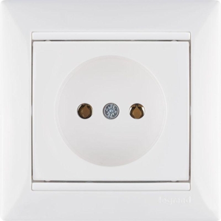 Розетка 1-м СП Valena 16А IP21 без заземл. на винтах механизм бел. IEK 774416