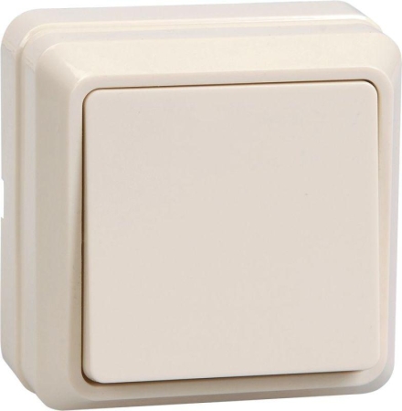 Выключатель 1-кл. ОП Октава 10А IP20 ВС20-1-0-ОКм крем. GENERICA EVO10-K33-10-DC
