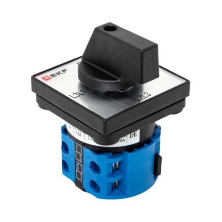 Переключатель кулачковый ПК-1-73 3п 10А для вольтметра линейное напряжение PROxima EKF pk-1-73-10