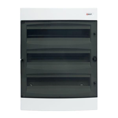 Щит распределительный навесной Unix 3х18мод. IP41 прозр. дверь PROxima EKF ux-3x18-n