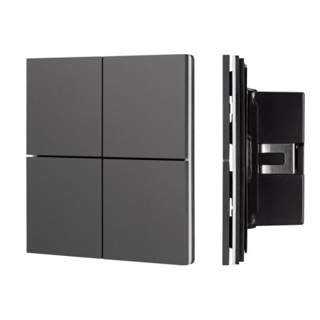 Панель кнопочная KNX-304-23-IN Black (BUS Frameless) (IP20 металл) INTELLIGENT ARLIGHT 039663 Панель кнопочная KNX-304-23-IN Black (BUS Frameless) (IP20 металл) INTELLIGENT ARLIGHT 039663