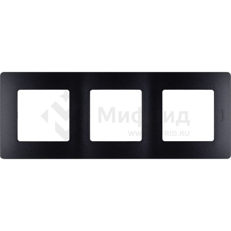 Рамка 3-м СП Etika IP20 антрацит IEK 672583
