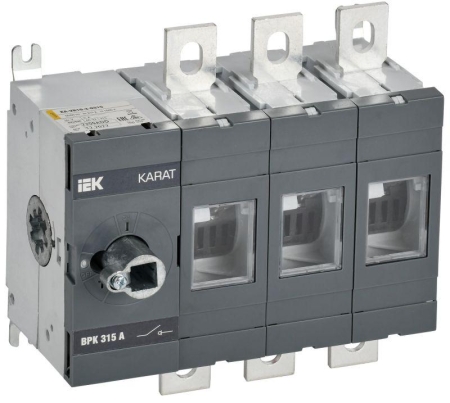 Выключатель-разъединитель ВРК 3п 315А без рукоятки KARAT IEK KA-VR10-3-0315 Выключатель-разъединитель ВРК 3п 315А без рукоятки KARAT IEK KA-VR10-3-0315