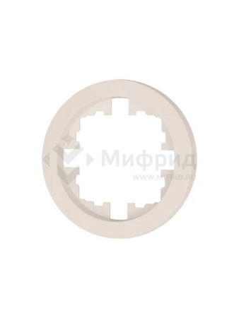 Рамка 1-м OSEN горизонт. круглая сл. кость LEZARD 744-9000-146