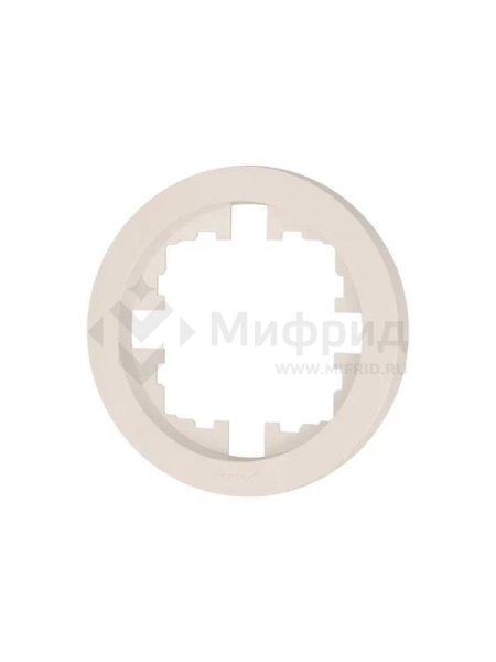 Рамка 1-м OSEN горизонт. круглая сл. кость LEZARD 744-9000-146