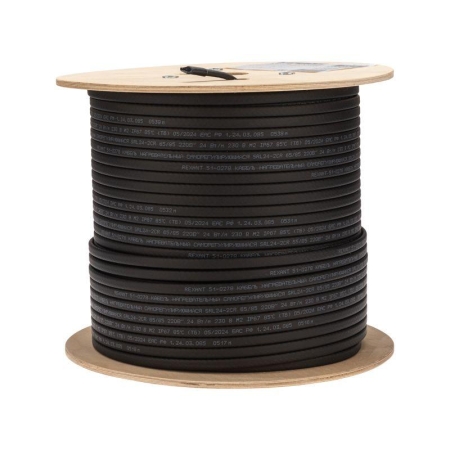 Кабель греющий (нагрев.) саморег. SRL24-2CR экранированный 24Вт/м 0.9кв.мм/70м 200м Rexant 51-0278