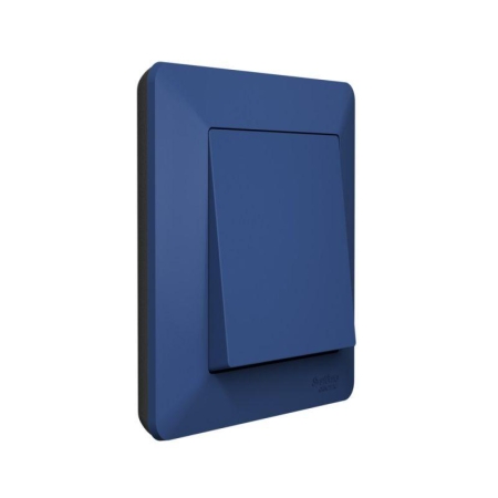 Рамка 1-м AtlasDesign Air аквамарин/дым. черн. SE ATN221101