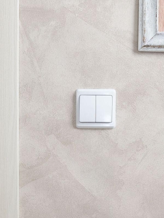 Выключатель 2-кл. СП Вега 10А IP20 ВС10-2-0-ВБ бел. GENERICA EVV20-K01-10-DM