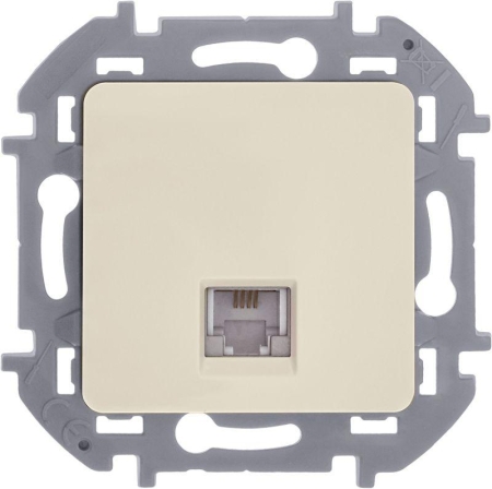 Розетка телефонная Inspiria RJ11 механизм сл. кость IEK 673821 Розетка телефонная Inspiria RJ11 механизм сл. кость IEK 673821