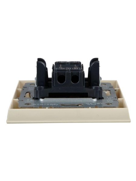 Выключатель 1-кл. СП BRITE ВСР10-1-0-БрКр 10А в сборе беж. IEK BR-V10-0-10-K10-F
