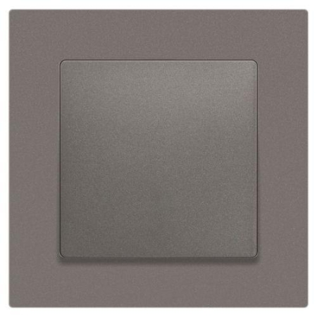 Кнопка Accent 6-109-09 10А-250В IP20 СУ титан Intro Б0063621