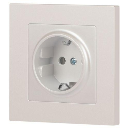 Розетка 1-м СП Accent 6-202-06 16А IP20 250В 2P+E Schuko перламутр. Intro Б0063695 Розетка 1-м СП Accent 6-202-06 16А IP20 250В 2P+E Schuko перламутр. Intro Б0063695