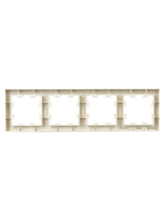 Рамка 4-м BRITE РУ-4-БрКр беж. IEK BR-M42-K10 Рамка 4-м BRITE РУ-4-БрКр беж. IEK BR-M42-K10